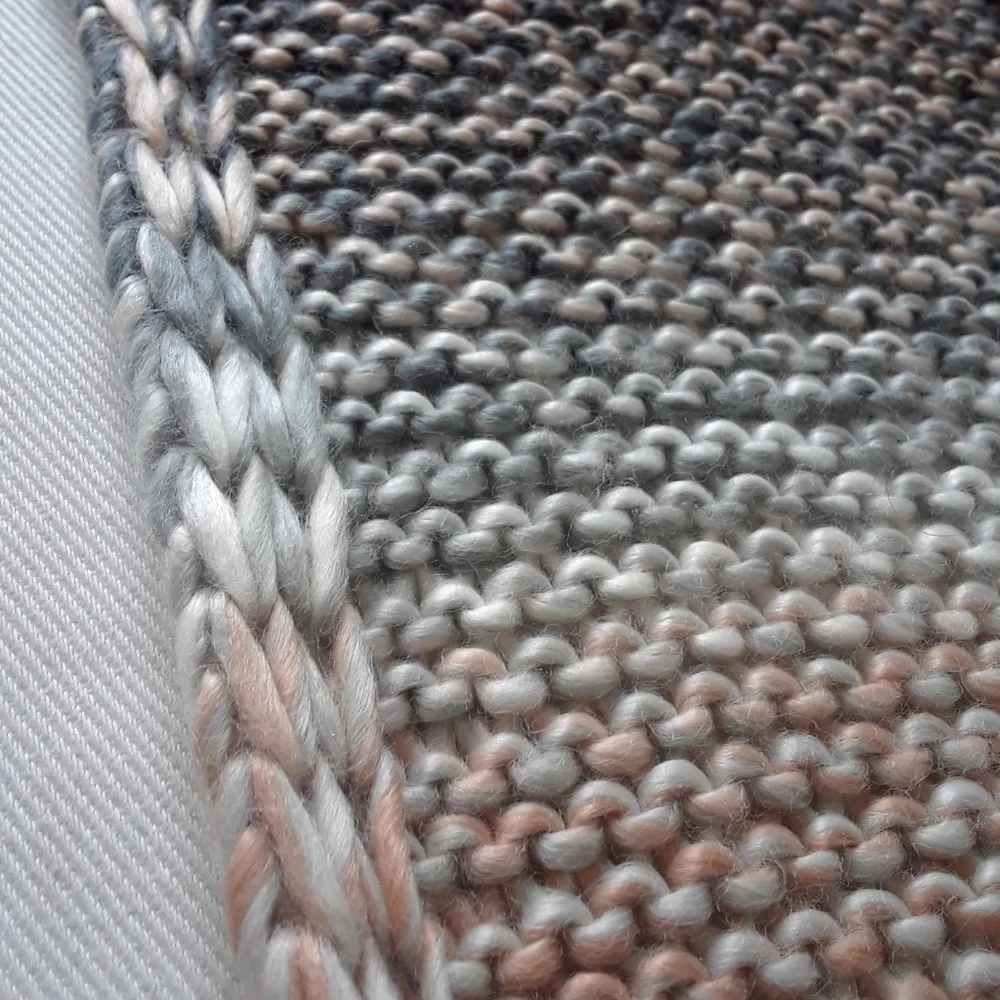 Garage. Cowl Neck Scarf. Greys & Pinks - Picture 11 of 16